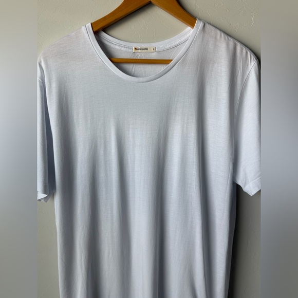 Marine Layer Men's Classic White Crewneck Tee Casual Minimalist Clean Simple - Picture 4 of 8